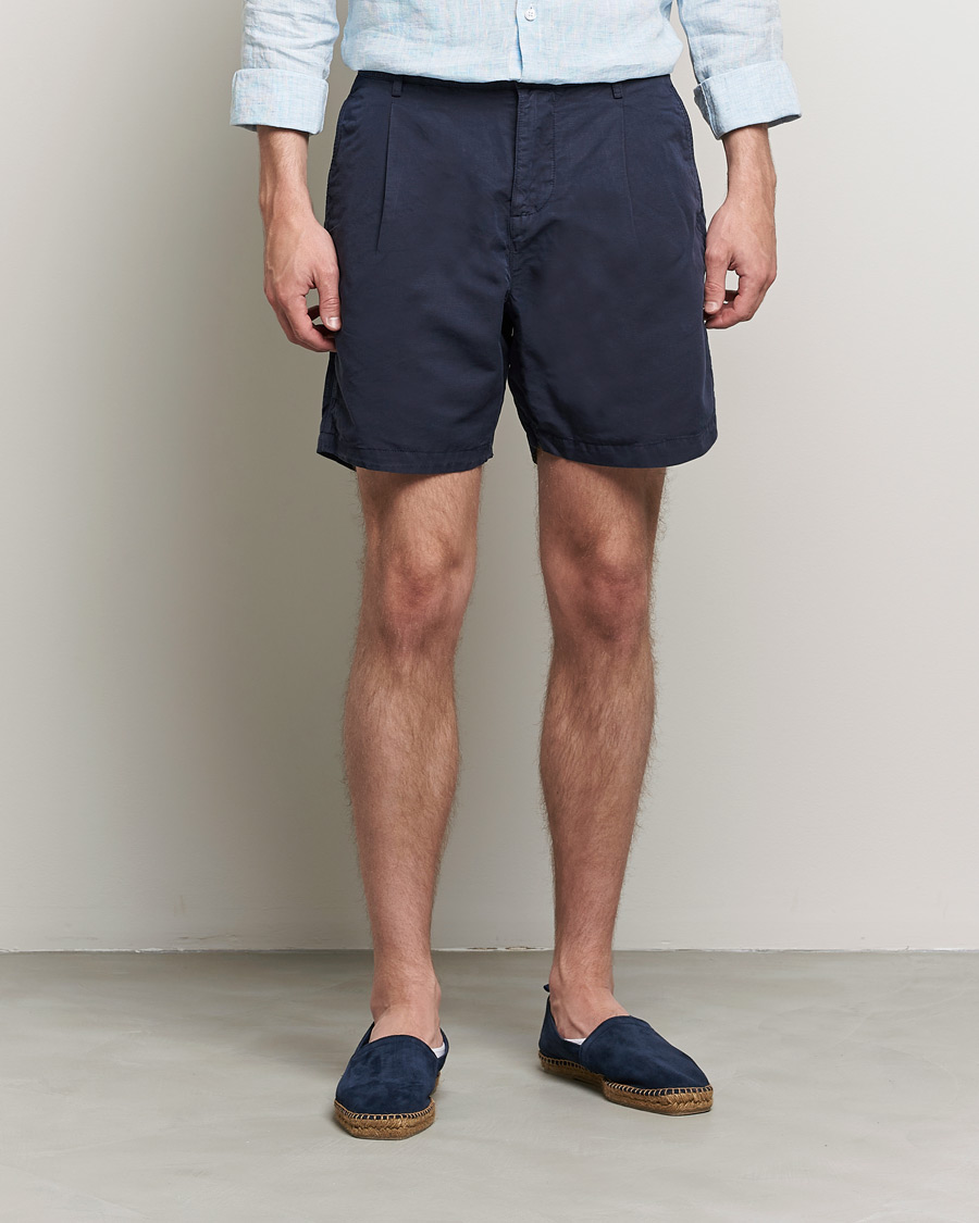 Heren | Korte broek | Orlebar Brown | Searose Linen/Cotton Shorts Night Iris