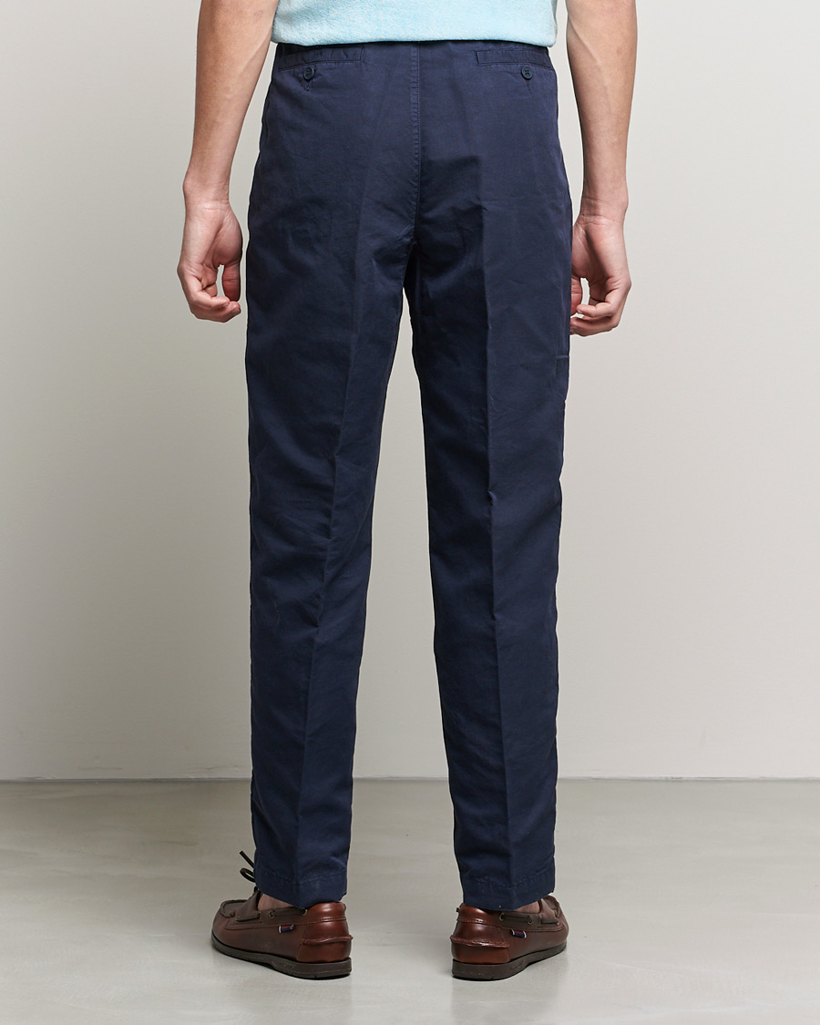 Heren | Broeken | Orlebar Brown | Dunmore Linen/Cotton Trousers Night Iris