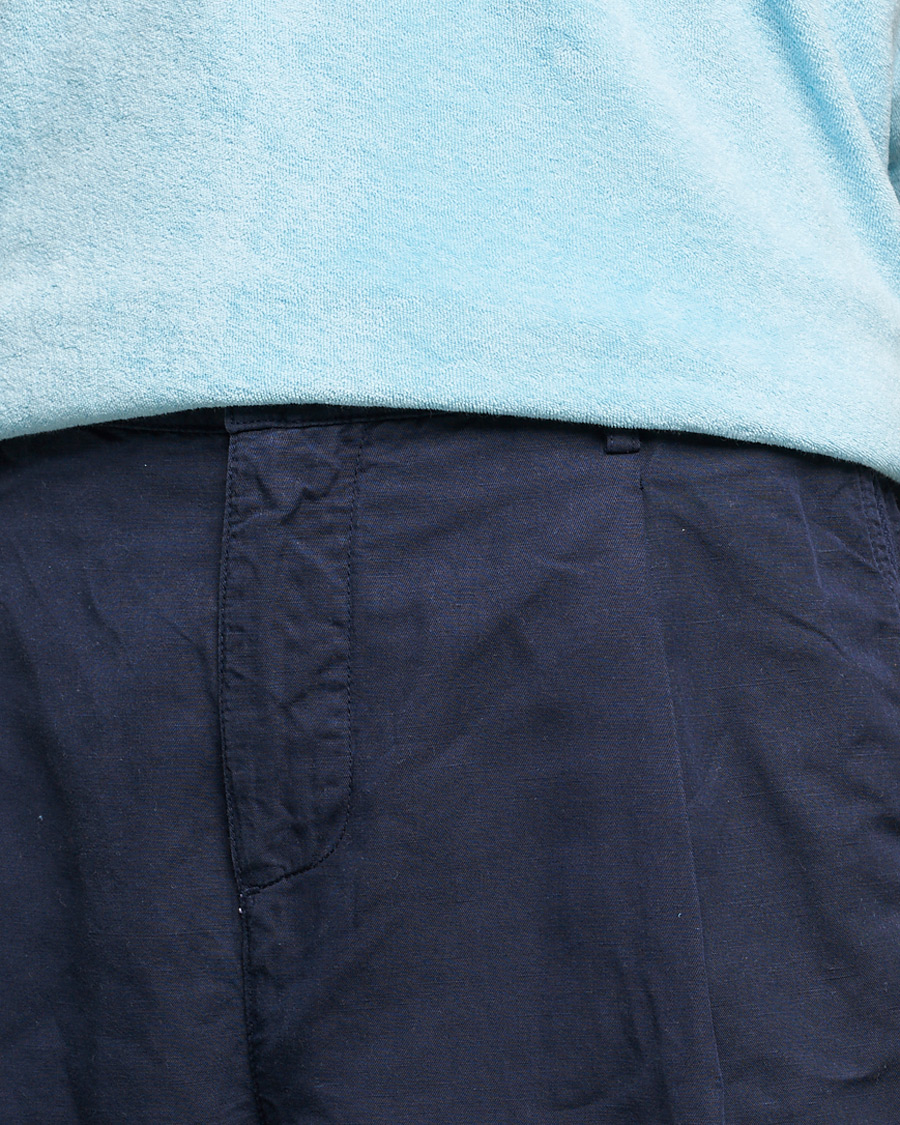 Heren | Broeken | Orlebar Brown | Dunmore Linen/Cotton Trousers Night Iris