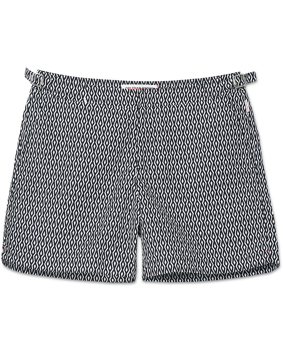 Heren | Zwembroek | Orlebar Brown | Bulldog Alado Printed Swimshorts Night Iris/White