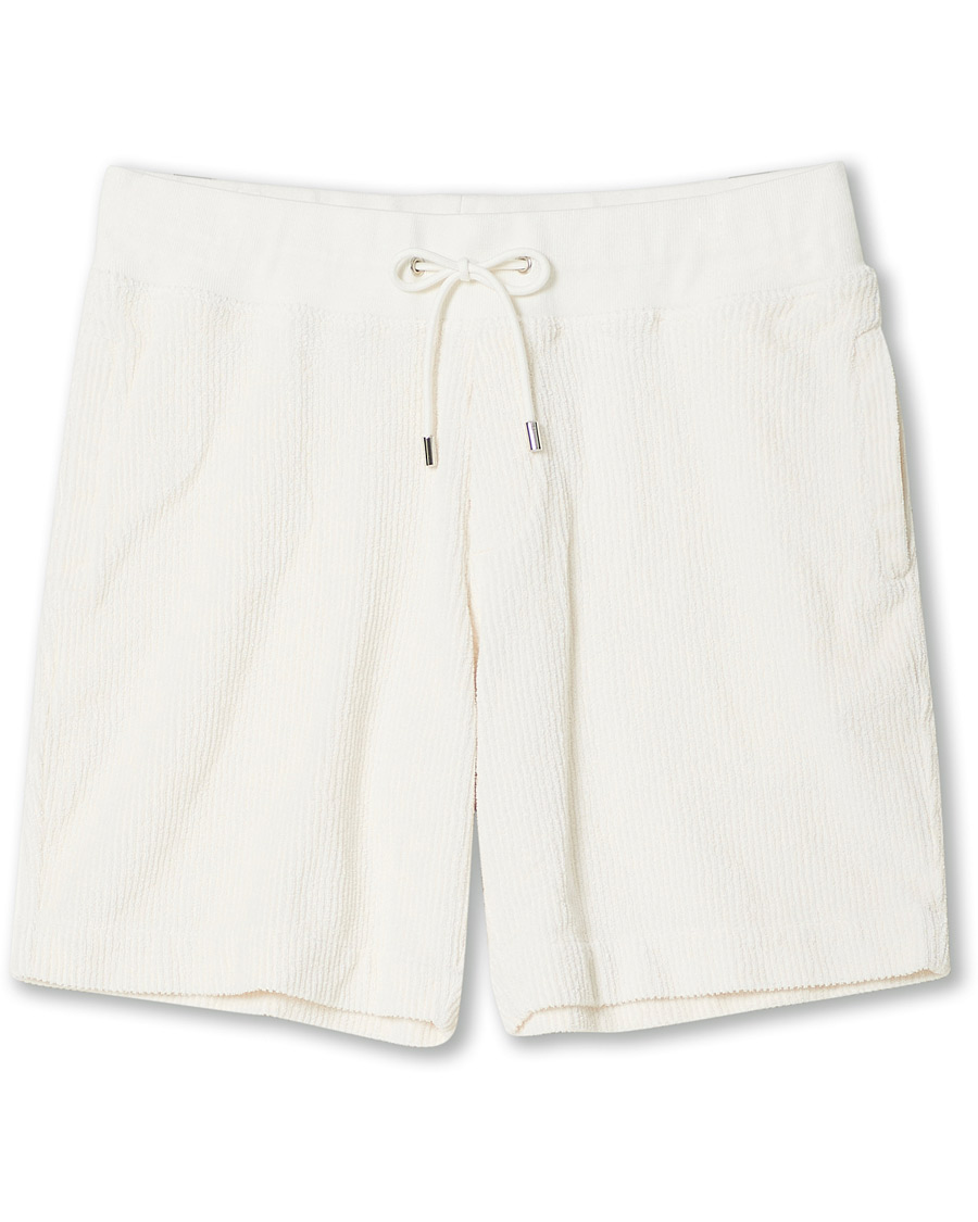 Homme | Shorts | Orlebar Brown | Afador DN Towelling Racked Shorts White Sand