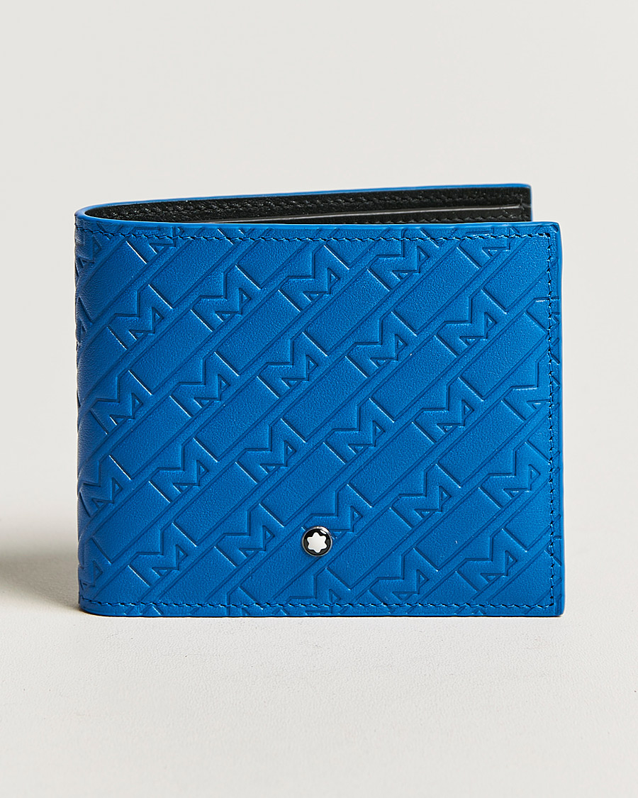 Homme | Montblanc M Gram Leather Wallet 8cc Blue | Montblanc | M Gram Leather Wallet 8cc Blue