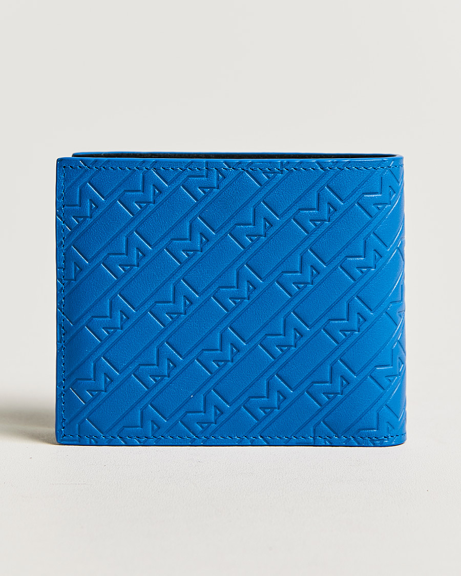 Homme | Montblanc M Gram Leather Wallet 8cc Blue | Montblanc | M Gram Leather Wallet 8cc Blue