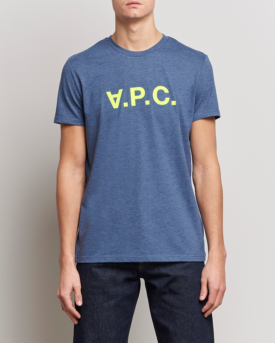 Homme | T-shirts | A.P.C. | VPC Neon Short Sleeve T-Shirt Marine