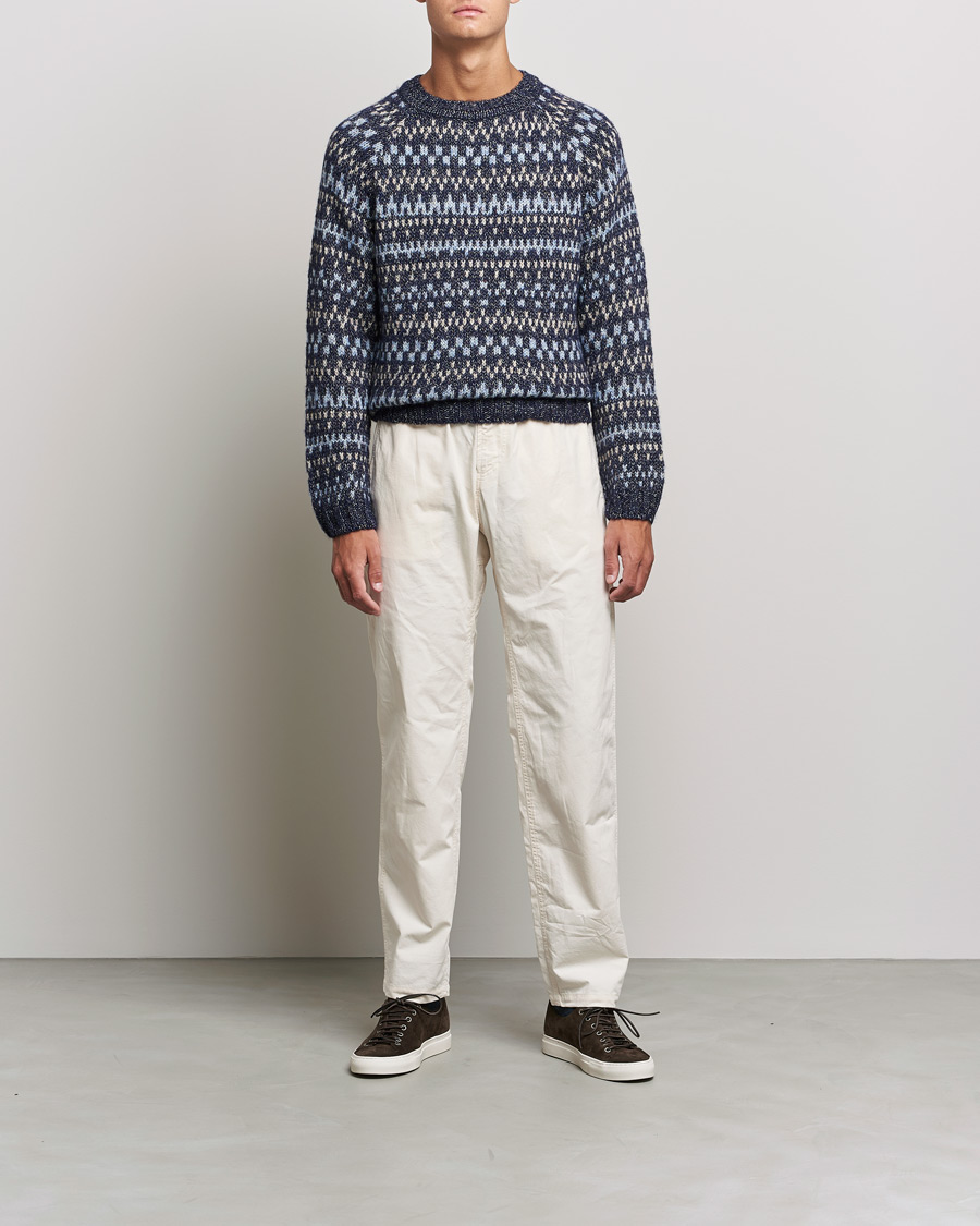 Homme | Pulls Et Tricots | A.P.C. | Leonard Jacquard Pullover Blue Heather