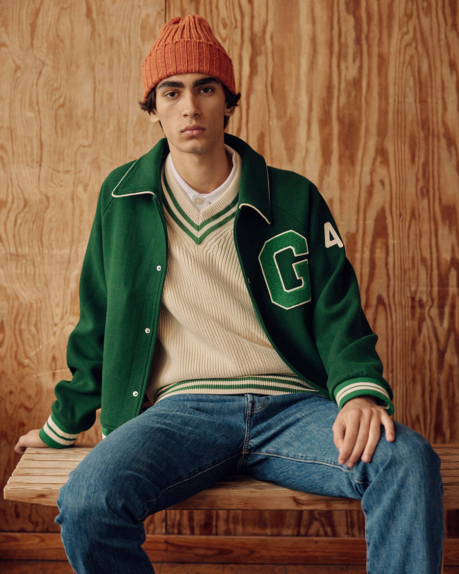 Homme | Manteaux Et Vestes | GANT | College G Varisty Jacket Forest Green