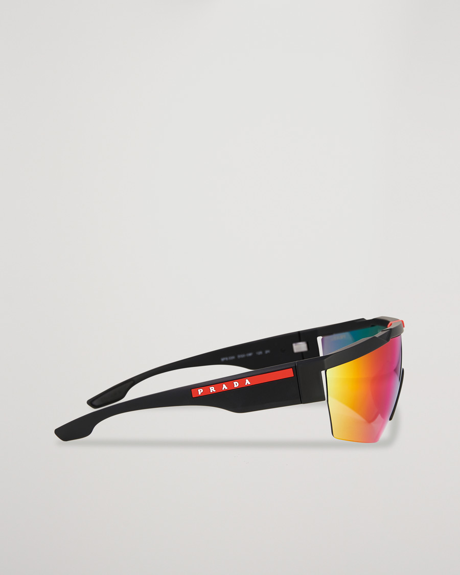 Homme | Prada Linea Rossa 0PS 03XS Sunglasses Blue/Red Mirror Lens | Prada Linea Rossa | 0PS 03XS Sunglasses Blue/Red Mirror Lens