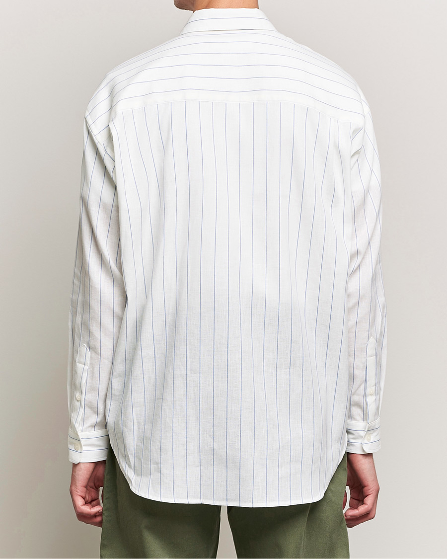 Homme | Chemises | Samsøe Samsøe | Samsøe & Samsøe Luan Linen Cotton Shirt Antiqua Stripe