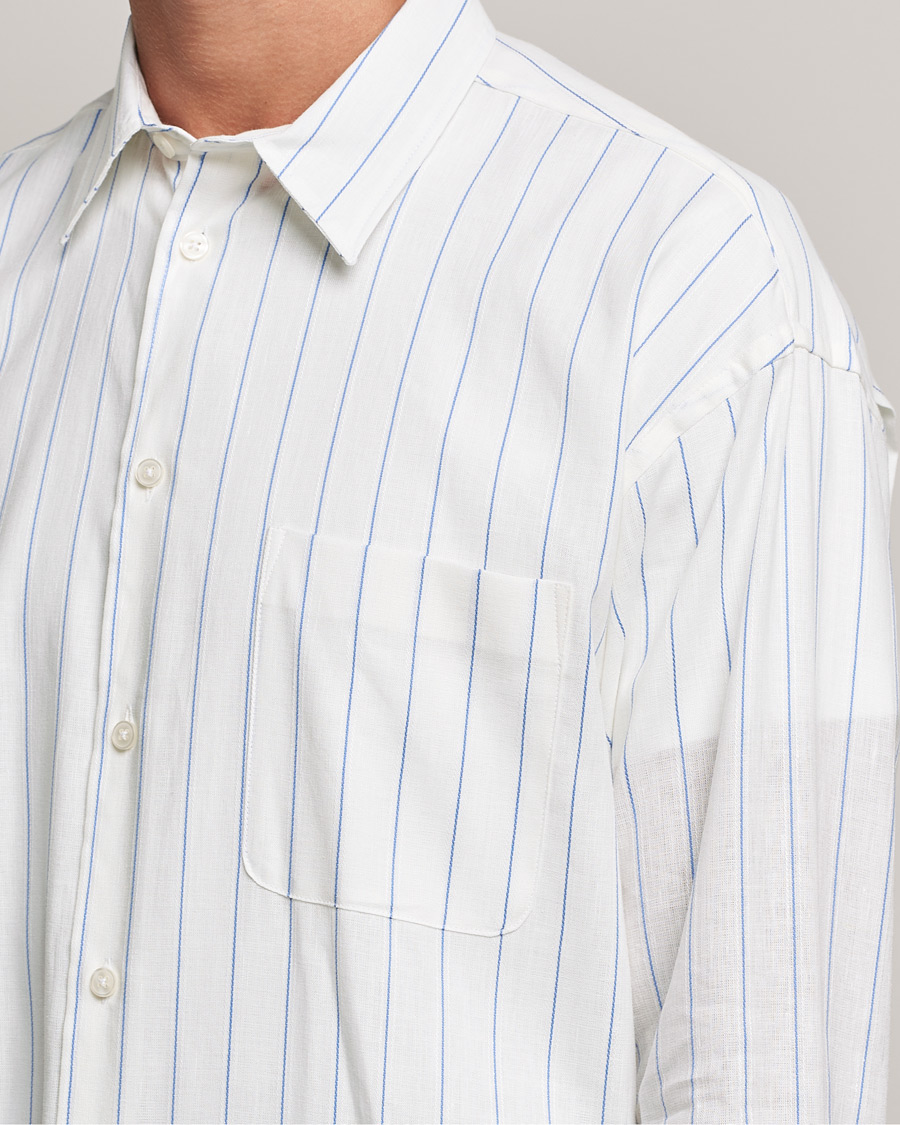 Homme | Chemises | Samsøe Samsøe | Samsøe & Samsøe Luan Linen Cotton Shirt Antiqua Stripe