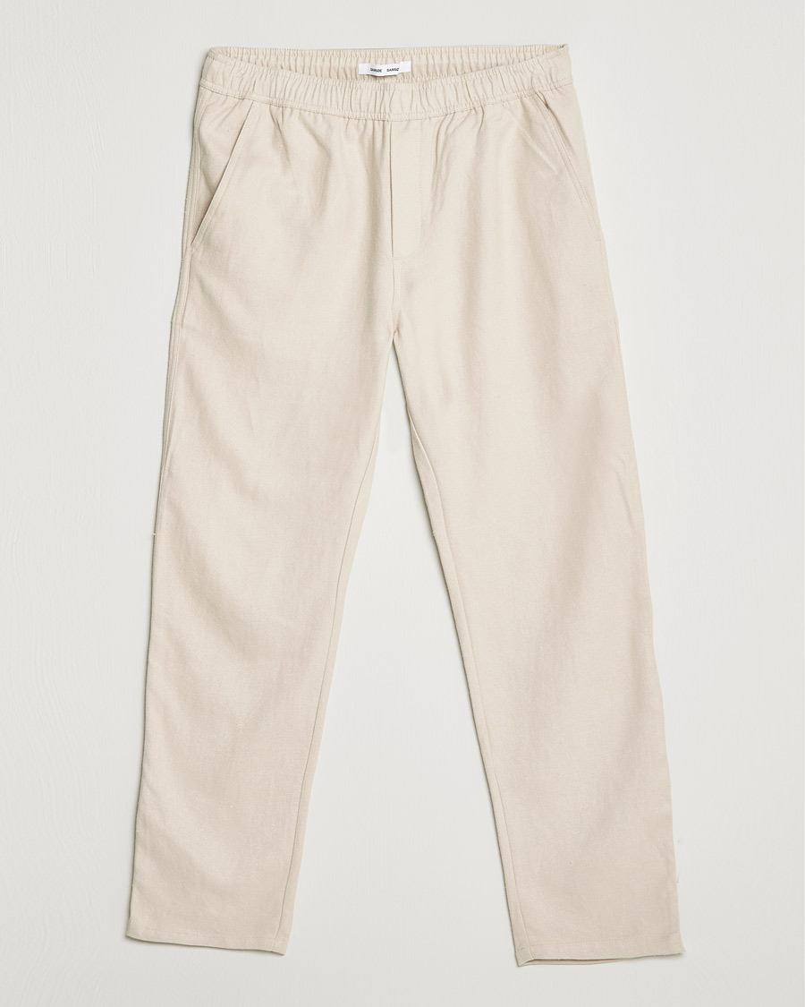 Homme | Pantalons | Samsøe Samsøe | Samsøe & Samsøe Jabaria Organic Cotton Trousers Oatmeal
