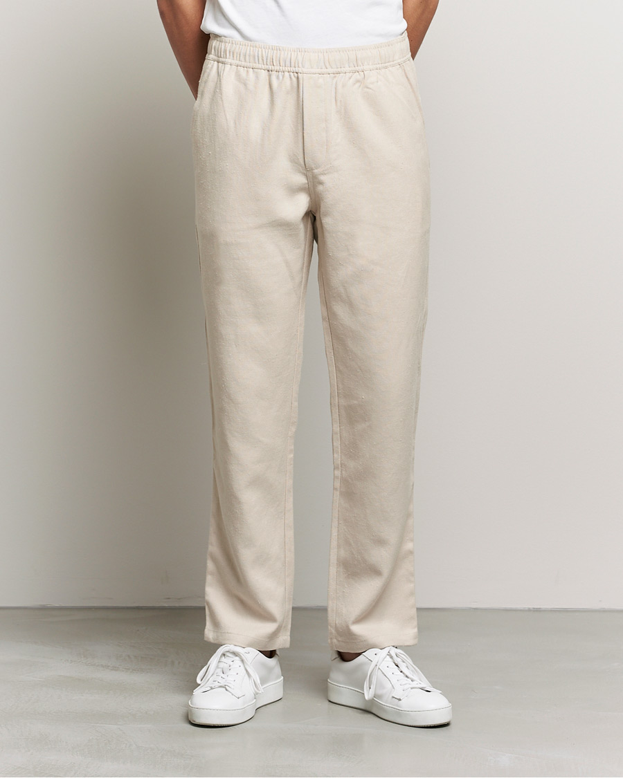 Homme | Pantalons | Samsøe Samsøe | Samsøe & Samsøe Jabaria Organic Cotton Trousers Oatmeal
