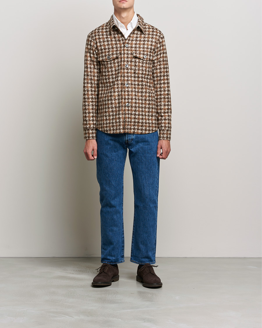 Homme | Chemises | Oscar Jacobson | Milron Shirt Jacket Brown