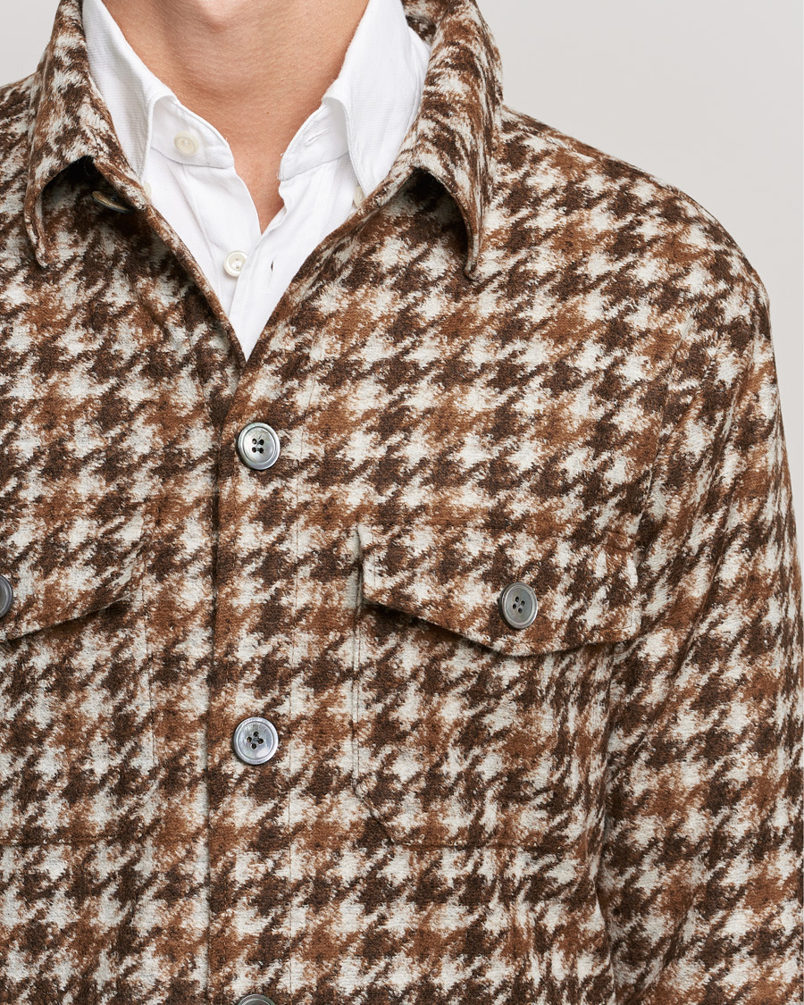 Homme | Chemises | Oscar Jacobson | Milron Shirt Jacket Brown