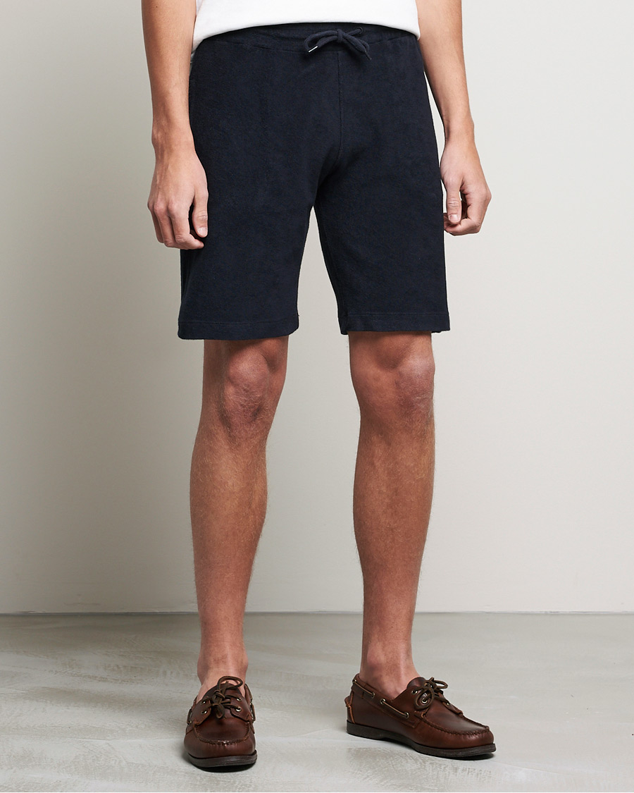 Homme | Pantalons | Oscar Jacobson | Ellory Terry Shorts Night Blue