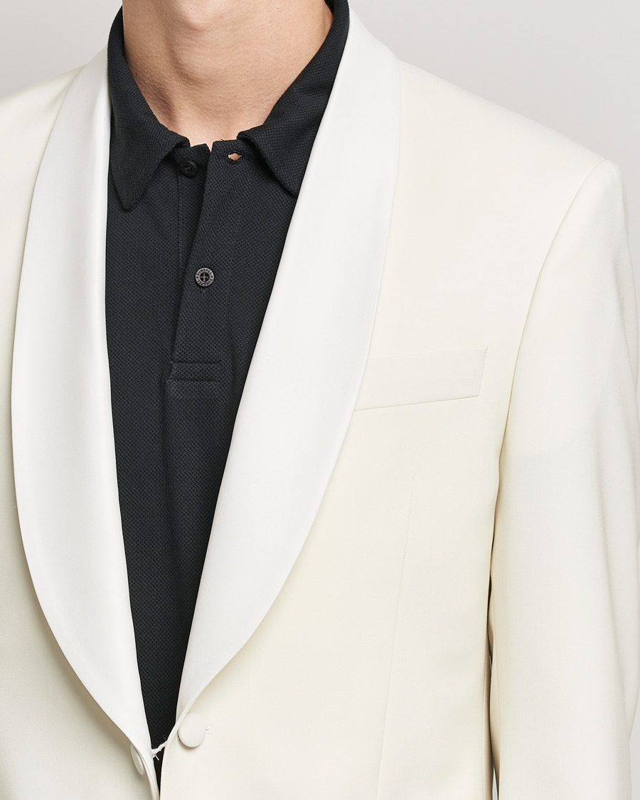 Heren | Pakken | Oscar Jacobson | Figaro Light Wool Tuxedo Creme