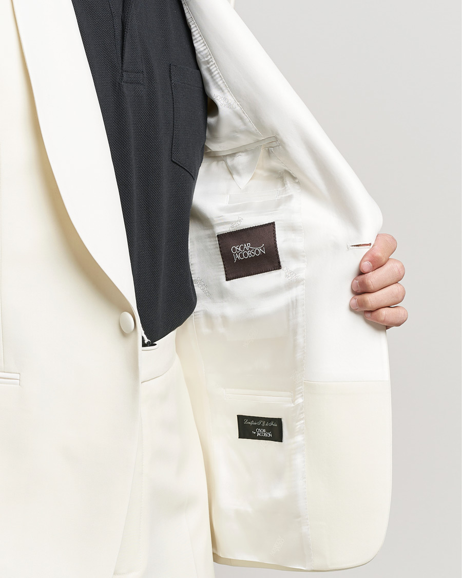 Heren | Pakken | Oscar Jacobson | Figaro Light Wool Tuxedo Creme