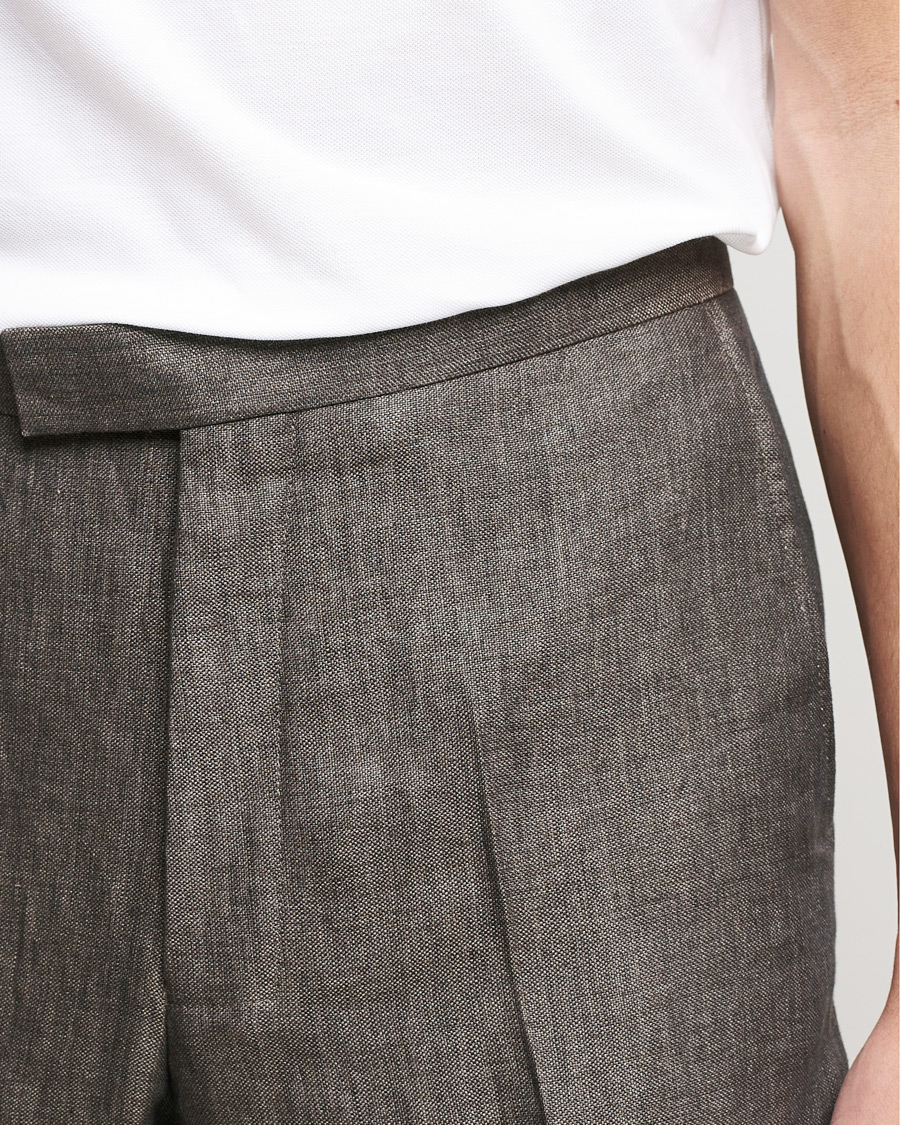 Homme | Costumes | Oscar Jacobson | Figaro Linen Tuxedo Brown