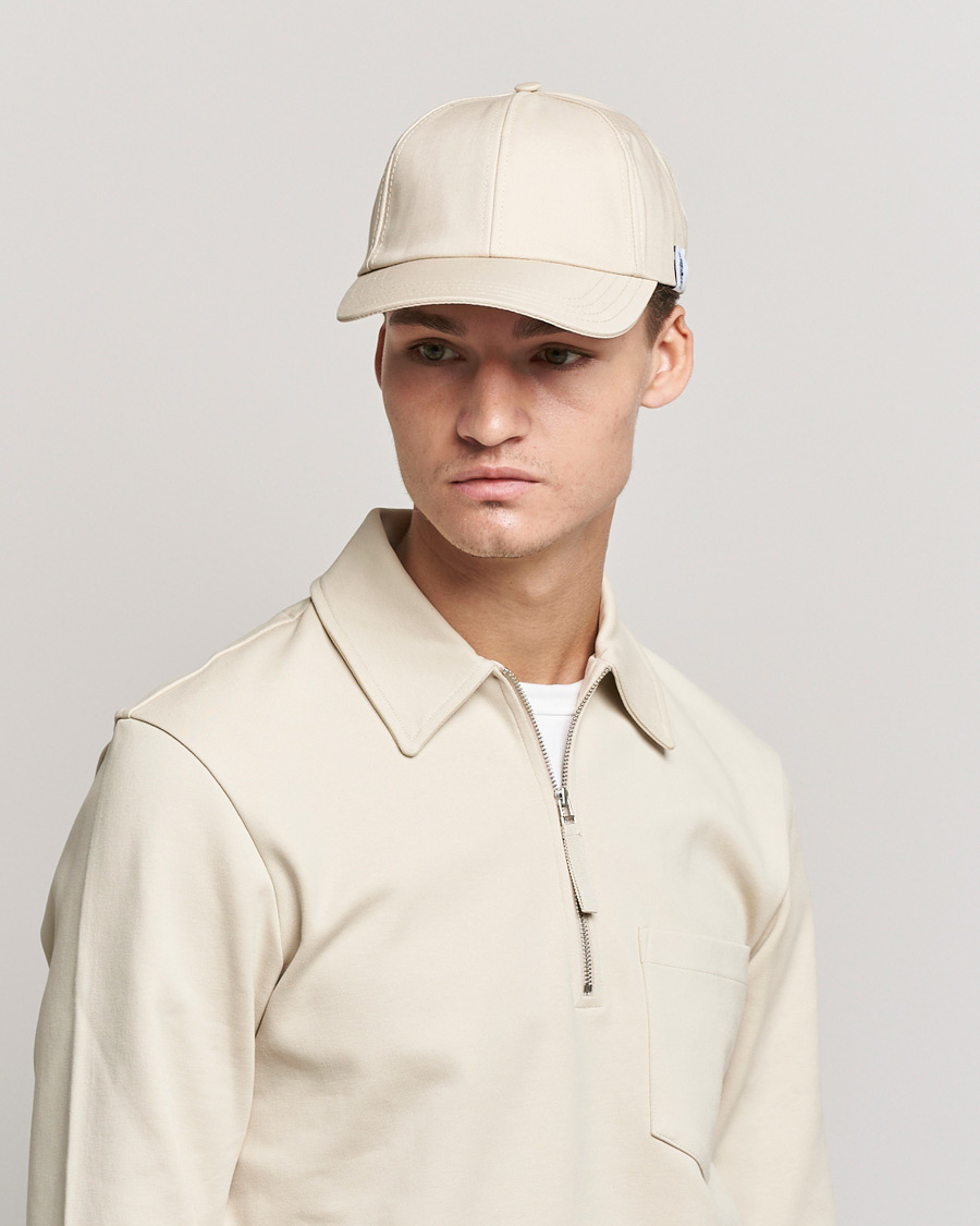 Homme | Mackintosh Tipping Base Ball Cap Putty | Mackintosh | Tipping Base Ball Cap Putty
