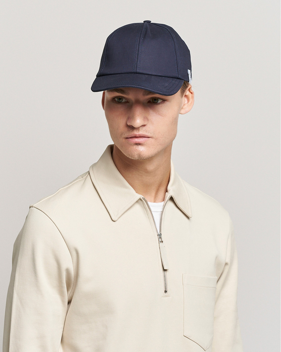 Homme | Mackintosh Tipping Base Ball Cap Navy | Mackintosh | Tipping Base Ball Cap Navy