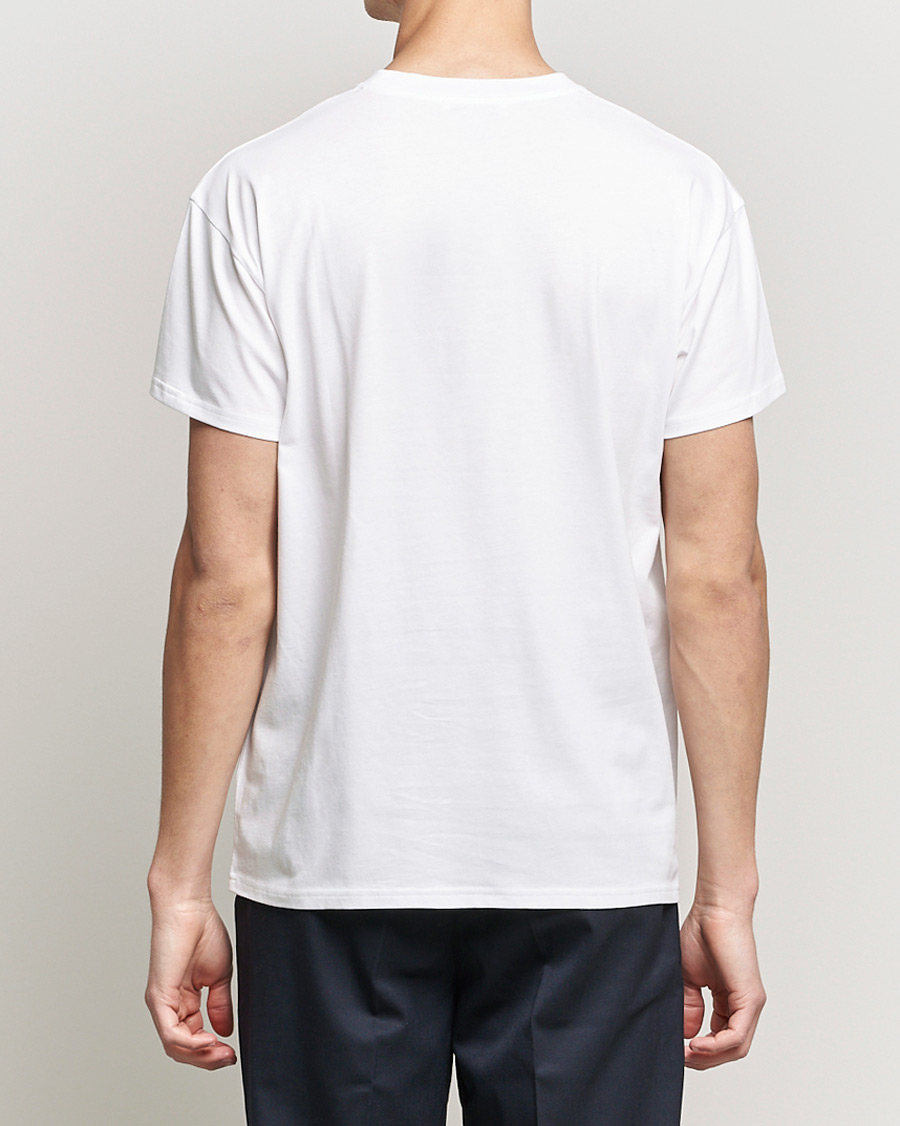 Heren | T-shirts | Mackintosh | Stripe Print Plain Tee White