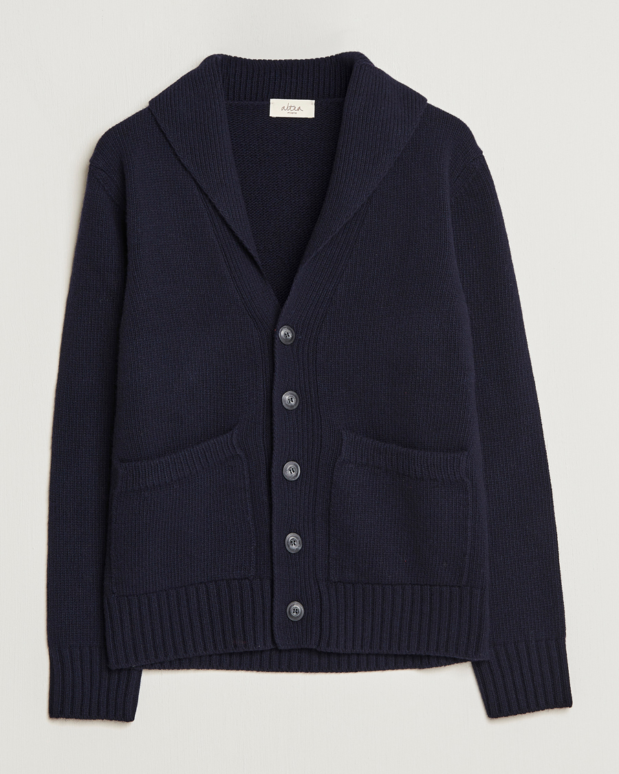 Homme | Pulls Et Tricots | Altea | Shawl Collar Cardigan Navy