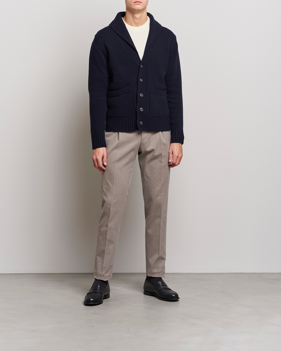 Homme | Pulls Et Tricots | Altea | Shawl Collar Cardigan Navy