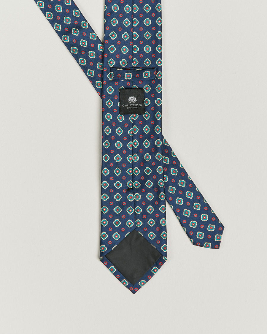 Homme | Amanda Christensen Box Set Silk 8cm Tie and Twill Pocket Square Navy | Amanda Christensen | Box Set Silk 8cm Tie and Twill Pocket Square Navy
