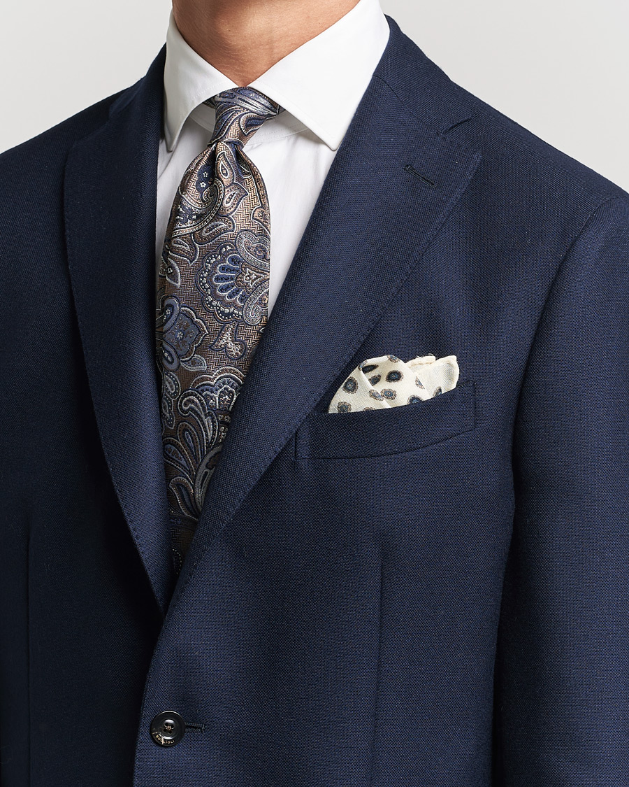 Homme | Amanda Christensen Silk Mulberry 8cm Large Paisley Tie Brown | Amanda Christensen | Silk Mulberry 8cm Large Paisley Tie Brown