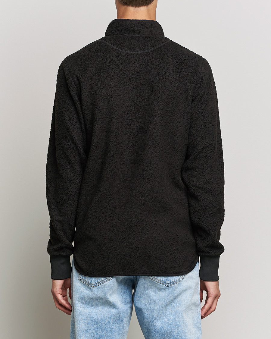 Heren | Truien | Bread & Boxers | Full Zip Fleece Jacket Black