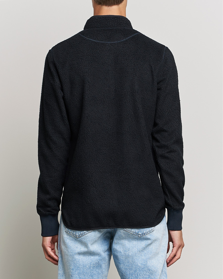 Heren | Truien | Bread & Boxers | Full Zip Fleece Jacket Navy Blue