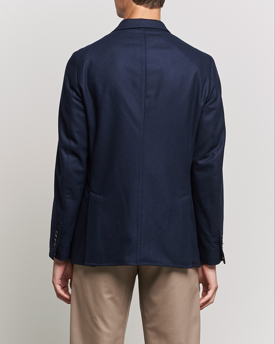 Homme | Blazers | Brioni | Deconstructed Flannel Blazer Navy