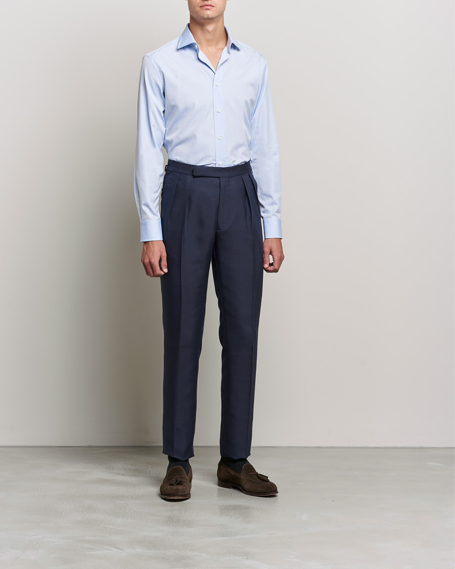Heren | Overhemden | Brioni | Slim Fit Dress Shirt Light Blue