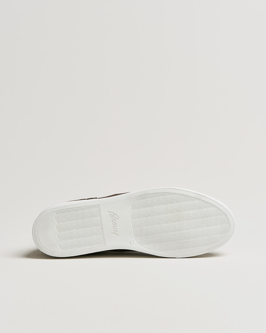 Homme | Brioni Classic Sneakers Dark Brown Suede | Brioni | Classic Sneakers Dark Brown Suede