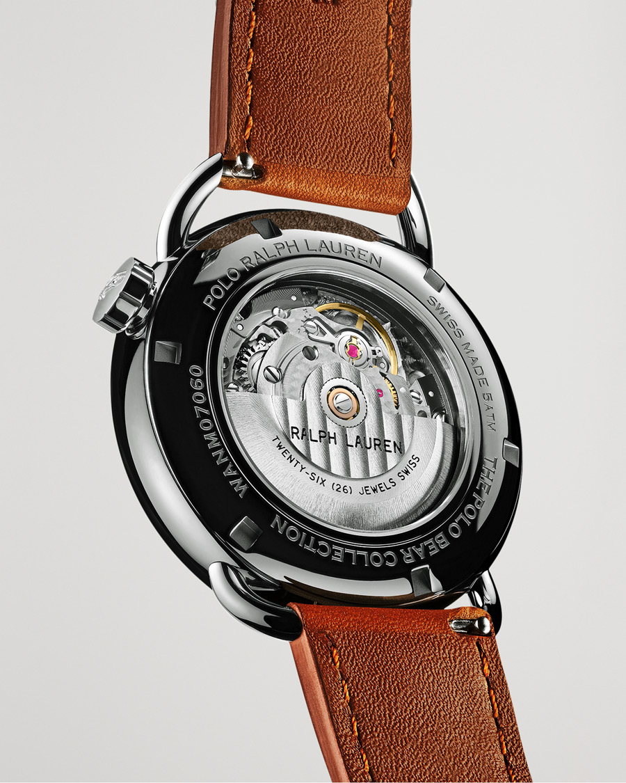 Heren | Polo Ralph Lauren 42mm Automatic Flag Bear White Dial | Polo Ralph Lauren | 42mm Automatic Flag Bear White Dial