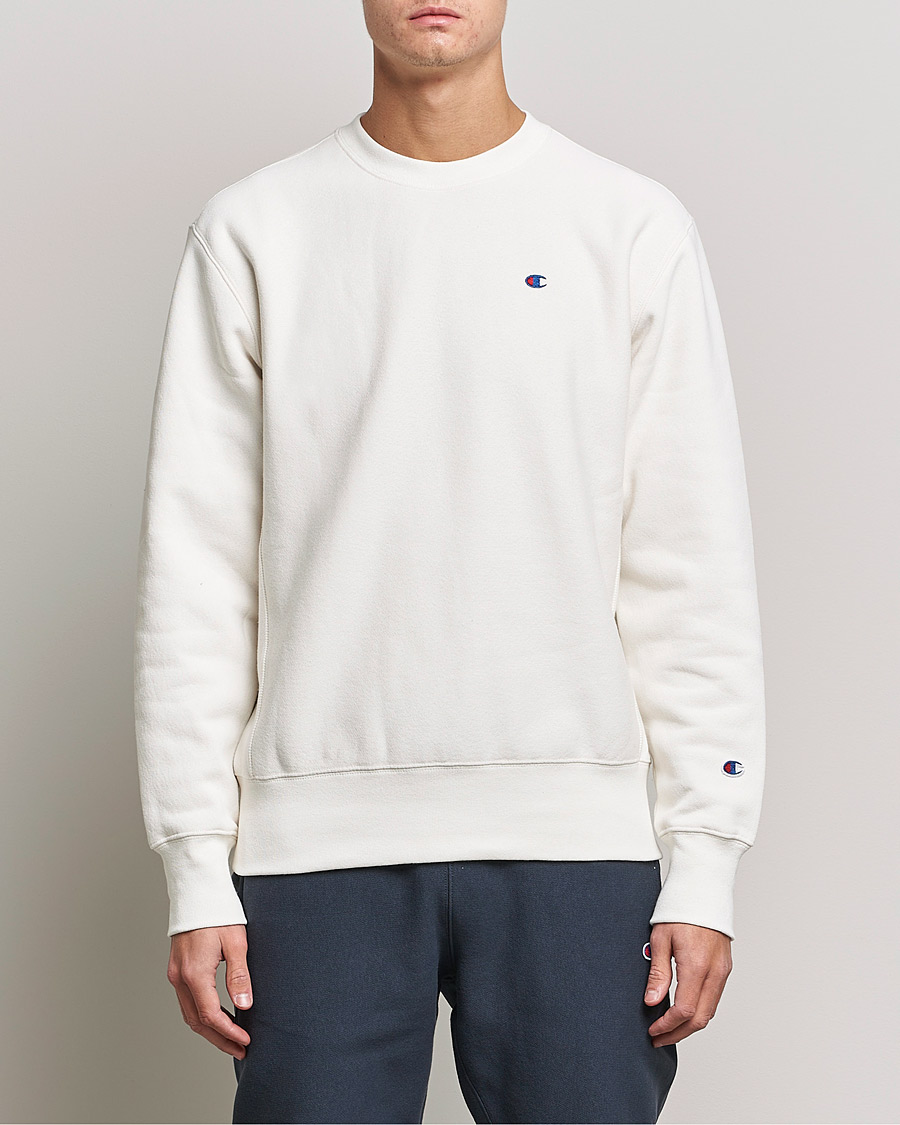 Homme | Pulls Et Tricots | Champion | Reverse Weave Soft Fleece Sweatshirt White