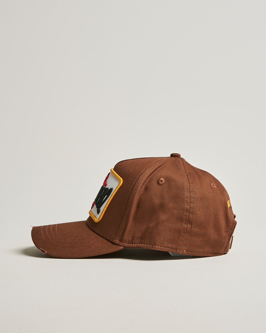 Homme | Dsquared2 D2 Patch Baseball Cap Hazel | Dsquared2 | D2 Patch Baseball Cap Hazel
