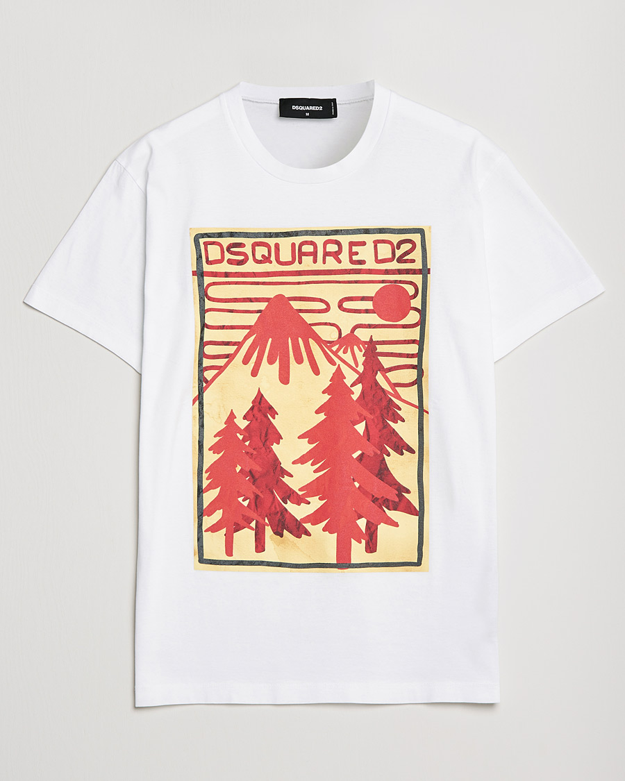 Heren | T-shirts | Dsquared2 | Mountain Cool Tee White