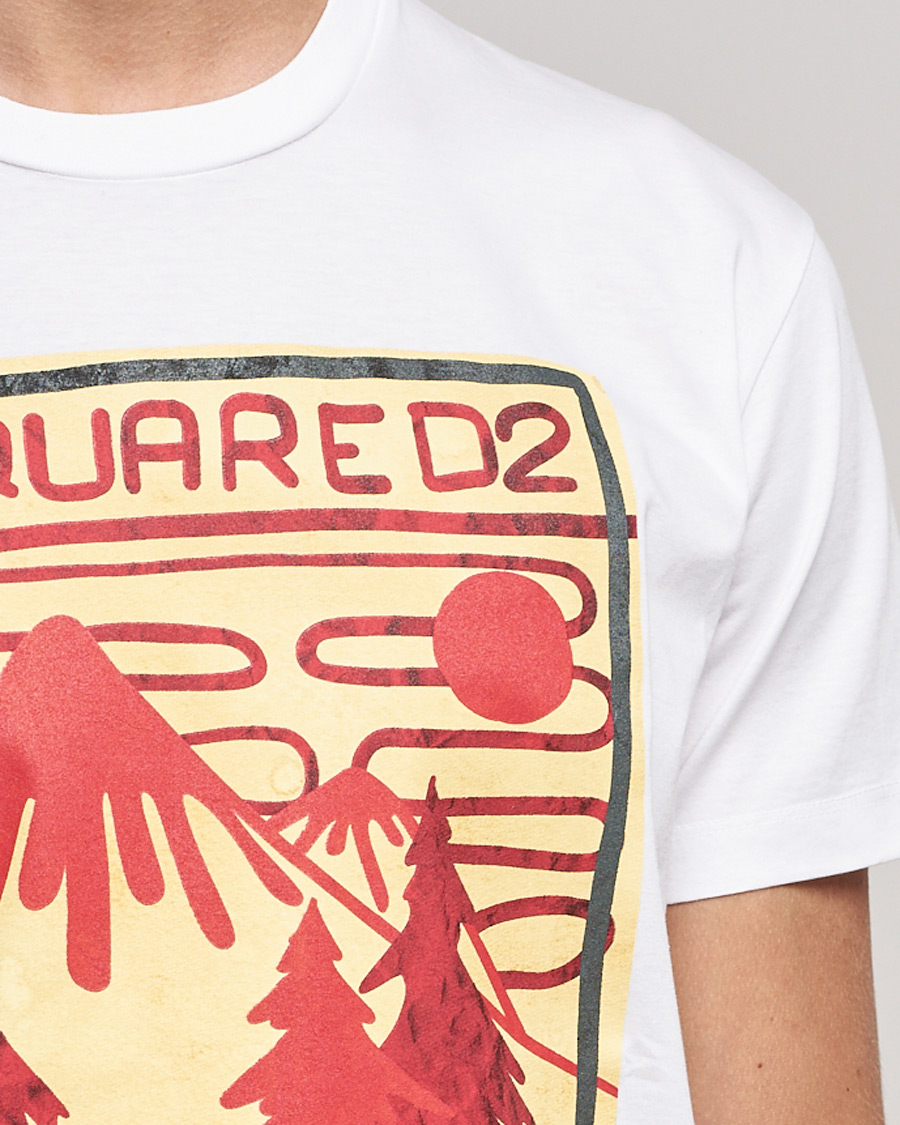 Heren | T-shirts | Dsquared2 | Mountain Cool Tee White