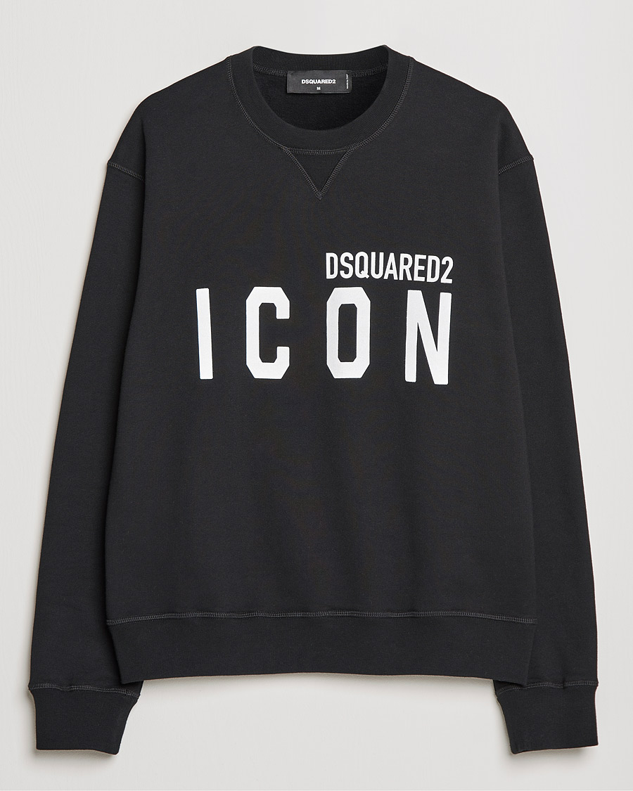 Homme | Pulls Et Tricots | Dsquared2 | Icon Logo Sweatshirt Black