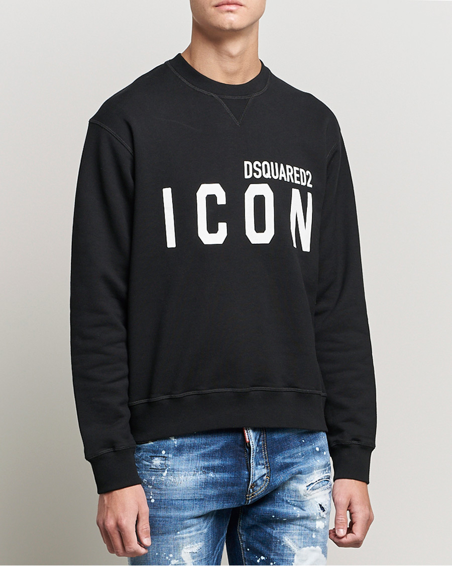 Homme | Pulls Et Tricots | Dsquared2 | Icon Logo Sweatshirt Black