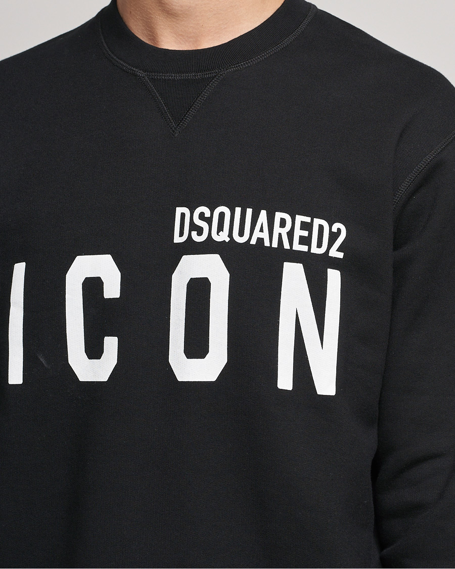 Homme | Pulls Et Tricots | Dsquared2 | Icon Logo Sweatshirt Black