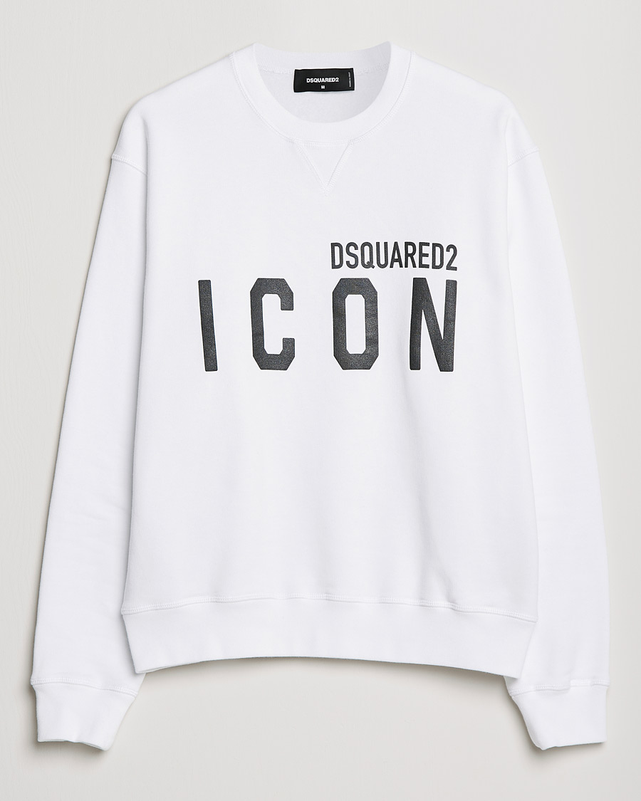 Homme | Pulls Et Tricots | Dsquared2 | Icon Logo Sweatshirt White