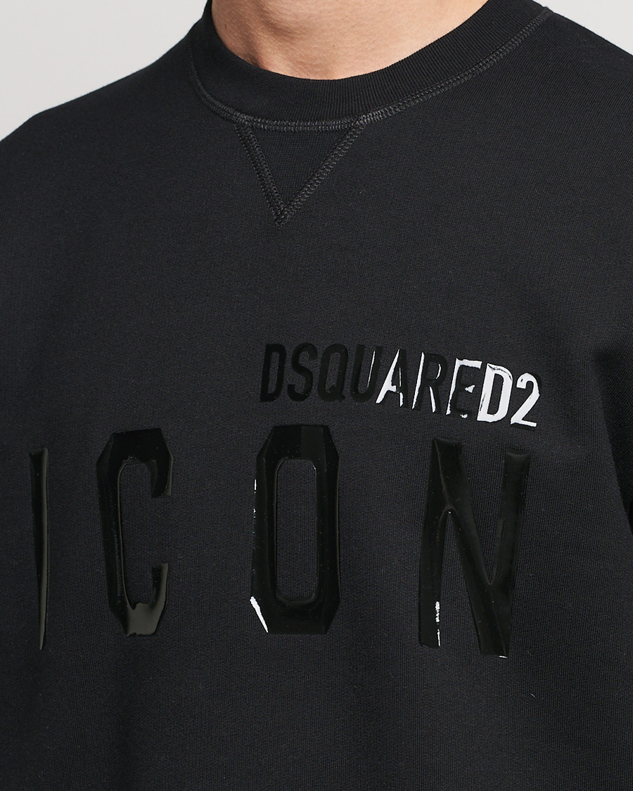 Heren | Truien | Dsquared2 | Icon Tonal Logo Sweatshirt Black