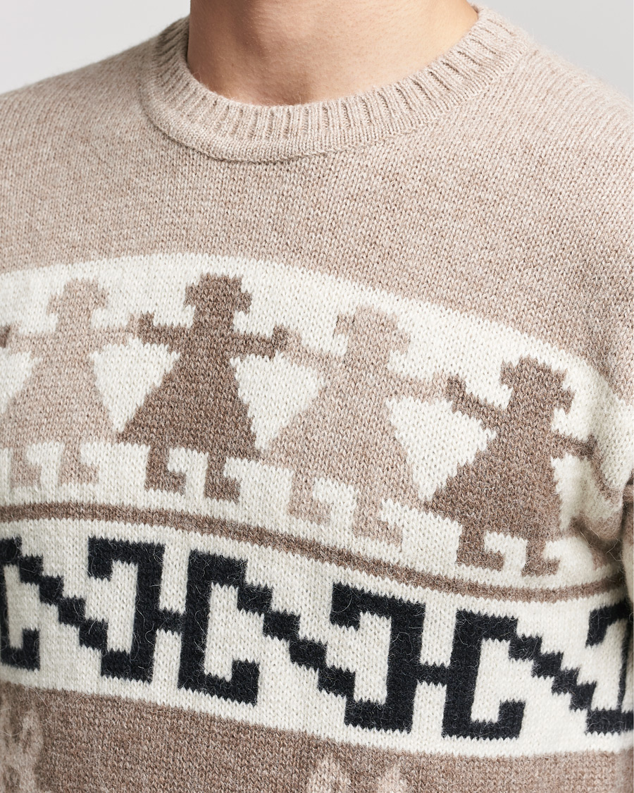 Heren | Truien | Dsquared2 | Llamas Heavy knitted Sweater Beige