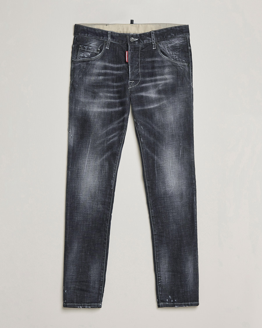 Heren | Jeans | Dsquared2 | Skater Jeans Black Wash