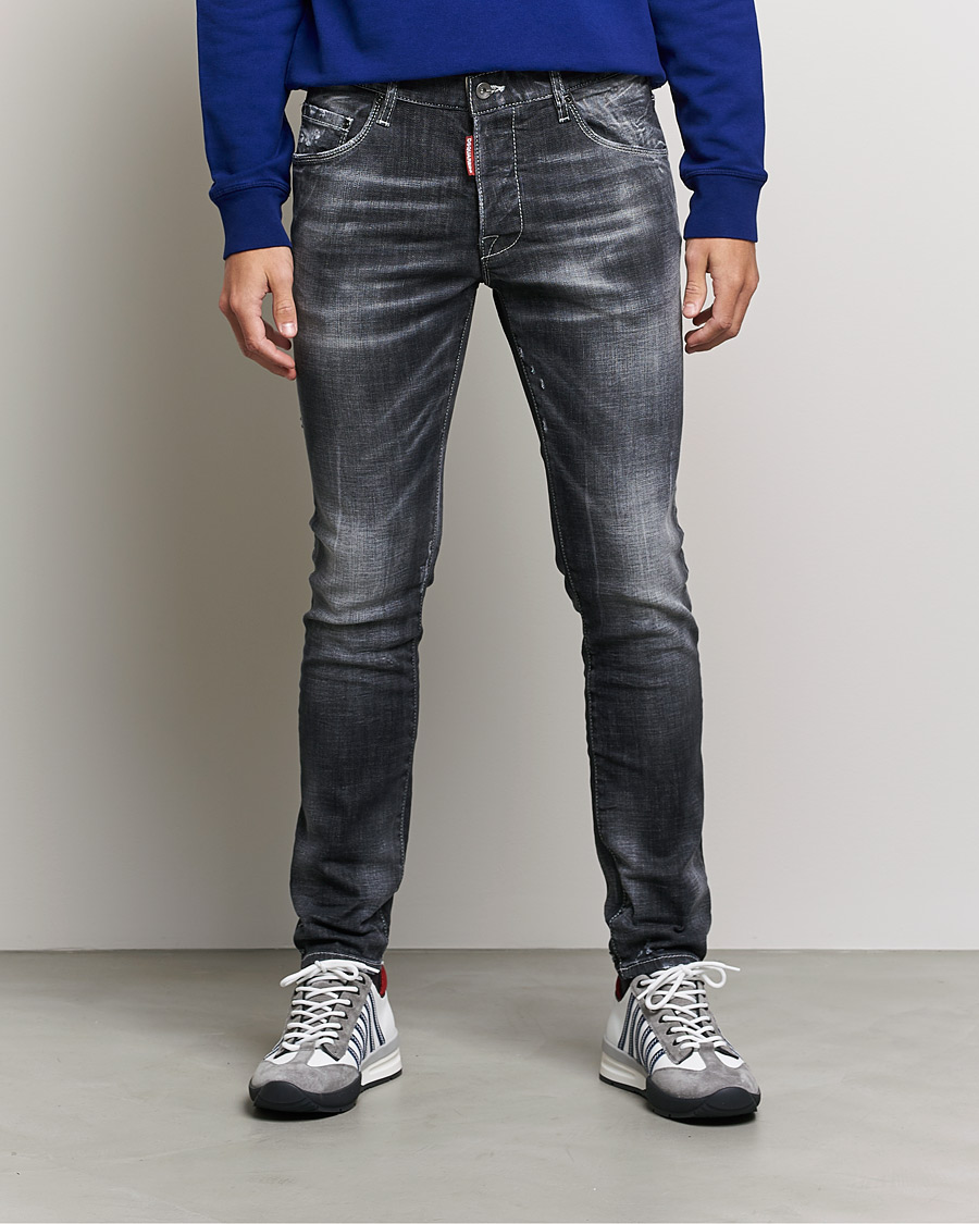 Heren | Jeans | Dsquared2 | Skater Jeans Black Wash