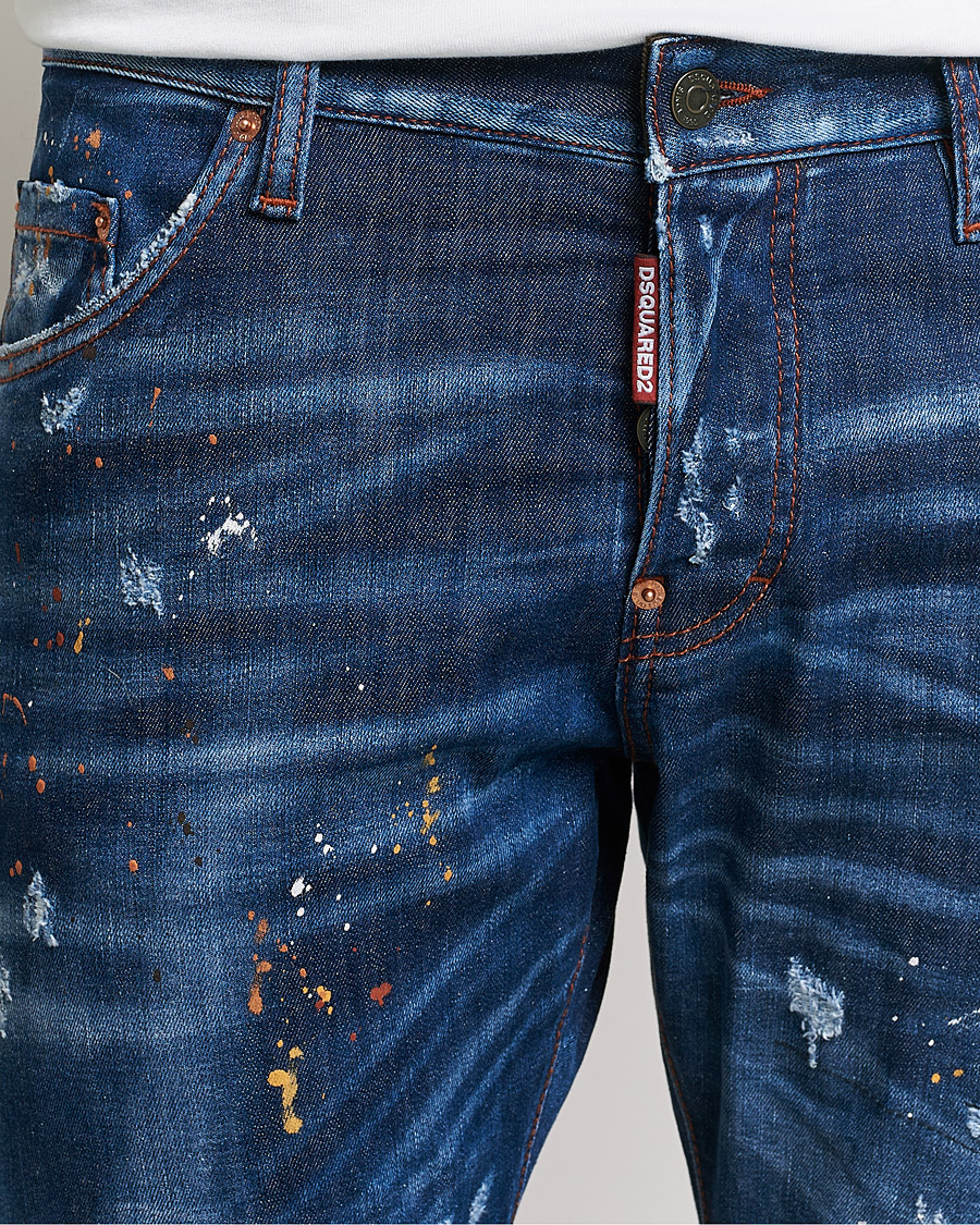 Homme | Jeans | Dsquared2 | Sexy Twist Jeans Deep Blue Wash