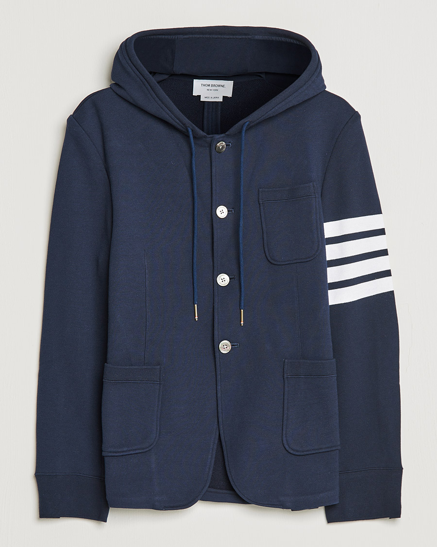 Homme | Blazers | Thom Browne | Hooded Sport Coat Navy