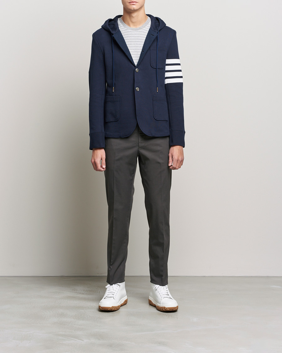 Homme | Blazers | Thom Browne | Hooded Sport Coat Navy