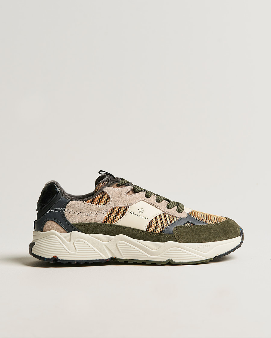 Homme | GANT Profellow Running Sneaker Olive Multi | GANT | Profellow Running Sneaker Olive Multi